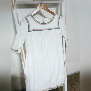 White Cotton Babydoll Dress